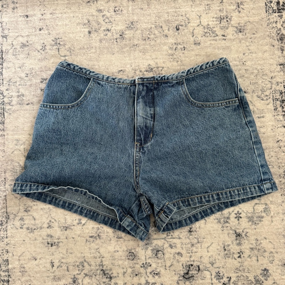 y2k grunge cottagecore denim shorts cotton